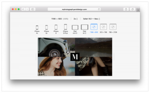 Screenshot of Responsive Design Mode in Safari 9